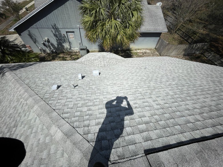 Even, clean shingle surface after a CC Power Clean soft wash